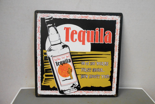 Tin metal sign rustic mexican - tin,