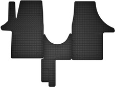 Tapis de sol en caoutchouc Noir pour Volkswagen T5 2005-2015 Set 3 pcs