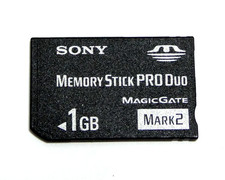 SONY CYBER-SHOT ET PSP CARTE MEMOIRE SONY 1 GB MEMORY STICK PRO DUO MAGICGATE