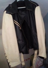 veste cuir Harley noir et