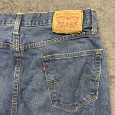 Levis 527 Jeans Mens 34x36 Blue Denim Bootcut Low Rise Western Workwear Outdoors