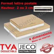 Lot Boites postales extra plate carton format lettre suivie 2 à 3cm expédition  