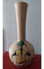 Vase texturé Peint à la main