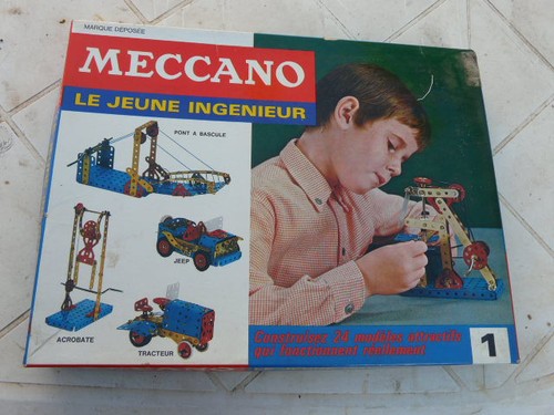 Jeu meccano ancienne boîte - jeu,