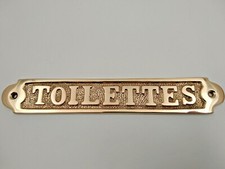 Plaque de porte laiton massif
