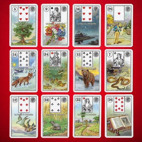 Jeu cartes divinatoires - jeu,