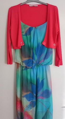 Robe longue colorée pour