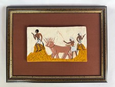 TABLEAU EN PLAQUE CERAMIQUE ÉGYPTIEN DECO COLLECTION DESIGN SIGNÉ OH