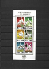 Feuillet de timbres sur les