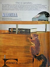 1963 FIRA PRESS AD THE SPECIAL RANGE FORMICA FURNITURE - SQUIRREL