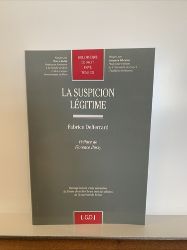 Livre droit suspicion - de, la