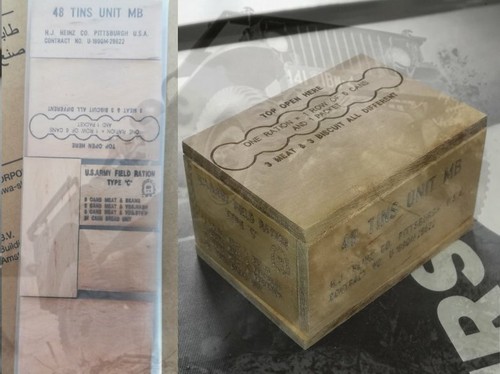 Caisse bois ration heinz - heinz, us