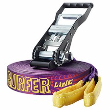 Gibbon Surfer Line Treewear Set Slackline Palangre Trickline Freestyle Mauve 30m