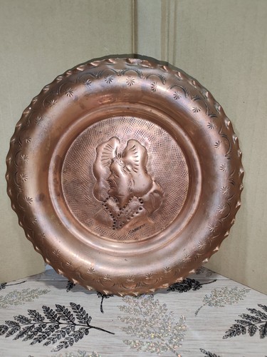 Ancienne assiette cuivre - assiette,