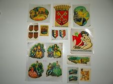 Vintage French Made Le France Coat of Arms Transfer Chrome Decal 10