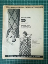 618 ANTIQUE 1950 ADVERTISEMENT Isothermyl Sleeping Bag - Parliament Cigarettes