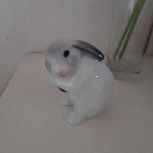 Figurine lapin porcelaine - figurine,