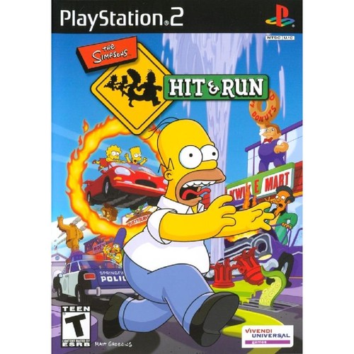 Jeu ps2 the simpson hit - jeu,