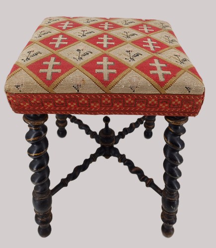 Tabouret lorrain xixème - tabouret,