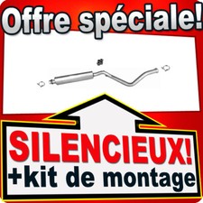 Silencieux Intermédiaire pour CITROEN C4 COUPE & PEUGEOT 307 CABRIO 2.0 177CH