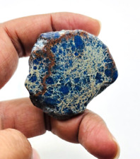 106,25 ct pierre précieuse certifiée brute dalle turquoise bleue supérieure d...