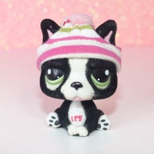 authentic littlest LPS petshop 978 dog dog bulldog french bulldog