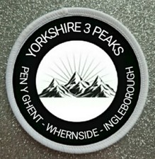 3" Yorkshire 3 Peaks Sublimation Iron / Sew On Patch Badge 