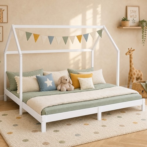 Lit cabane enfant - enfant, 90x200