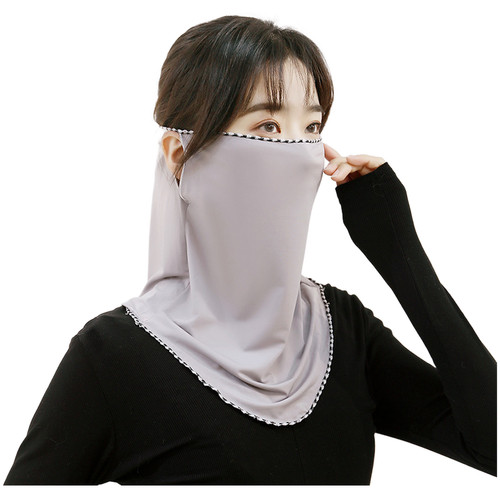 Foulard visage soie glacée