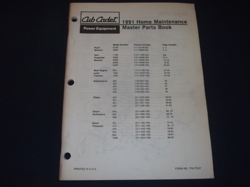 1991 cub cadet - cadet, snow