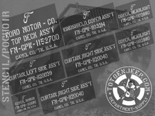 POCHOIR STENCIL MARQUAGE KIT