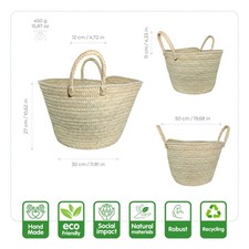 Sac couffin artisanal en fibre