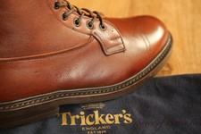 Trickers Grassmere Brown Leather Derby Boots Men's UK 8 US 9 EU 42