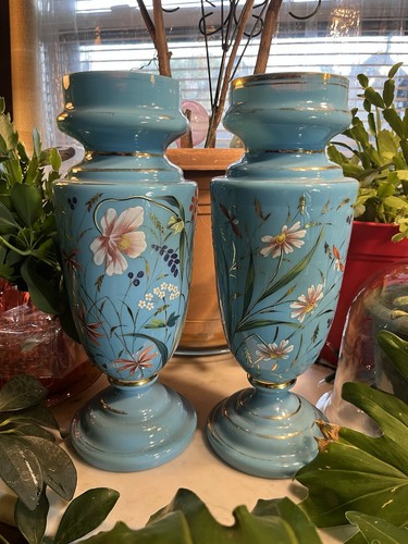 Matching pair antique - pair, blue