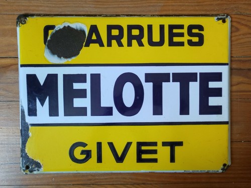 Rare plaque emaille