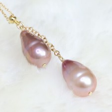 collier gold filled perle