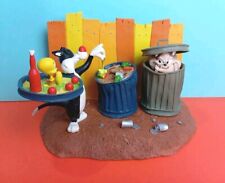 ✨ Looney Tunes Sylvester and Tweety with Dog Statue 2003 Atlas Titi Grosminet 
