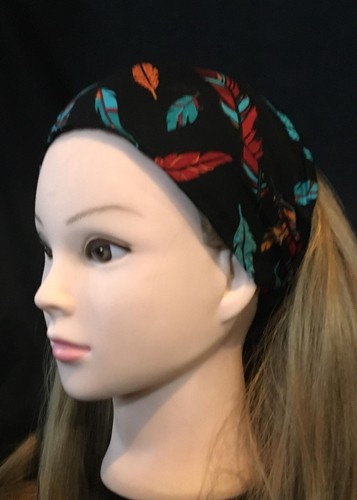 Foulard plumes bandeau - foulard, en