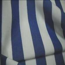 Tissu toile de store extérieur bâche rayé blanc bleu 4 saisons en téflon 1.60m