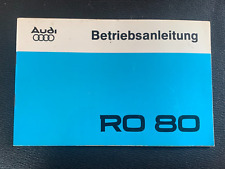 NSU RO 80 RO80 Operating Instructions 1975 NEW or Mint (B)
