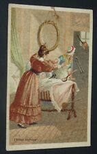 CHROMO CHICOREE SCHOOLGIRL LEROUX ORCHIES 1900-1910 CHILD ELECTRIC TELEKINESIA