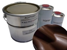 6 Litre Set 2K Bootslack Foncé Braun Métallique Yacht Lackpoint Brillant Bateau