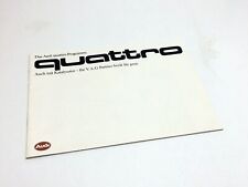 1986 Audi 80cc GTE Coupe 90 100 200 Sedan Avant Sport Quattro Brochure - German