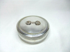 Christian Dior Jewellery Ring Cufflink Box Silver Plated By Maria Pergay 1960s