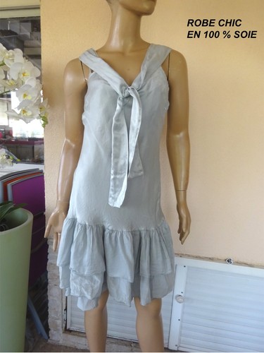 Robe chic ete 100 soie - en,