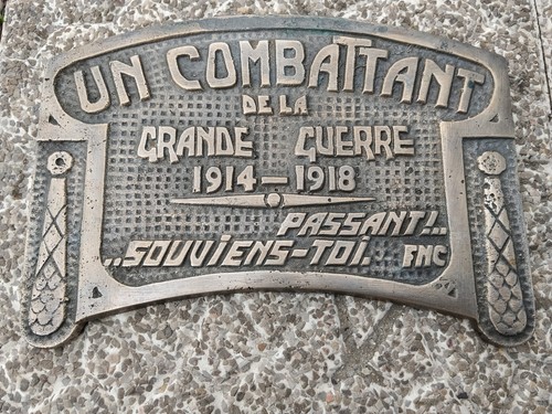 Ancienne rare plaque un - et,