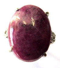 Bague Rubis dans Zoïsite-