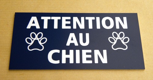 Plaque pancarte attention au - pancarte,