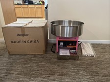 Rengue Commercial Cotton Candy Machine Sugar Floss Maker 1000W Pink
