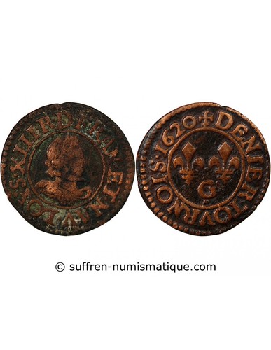 France louis xiii denier - france,